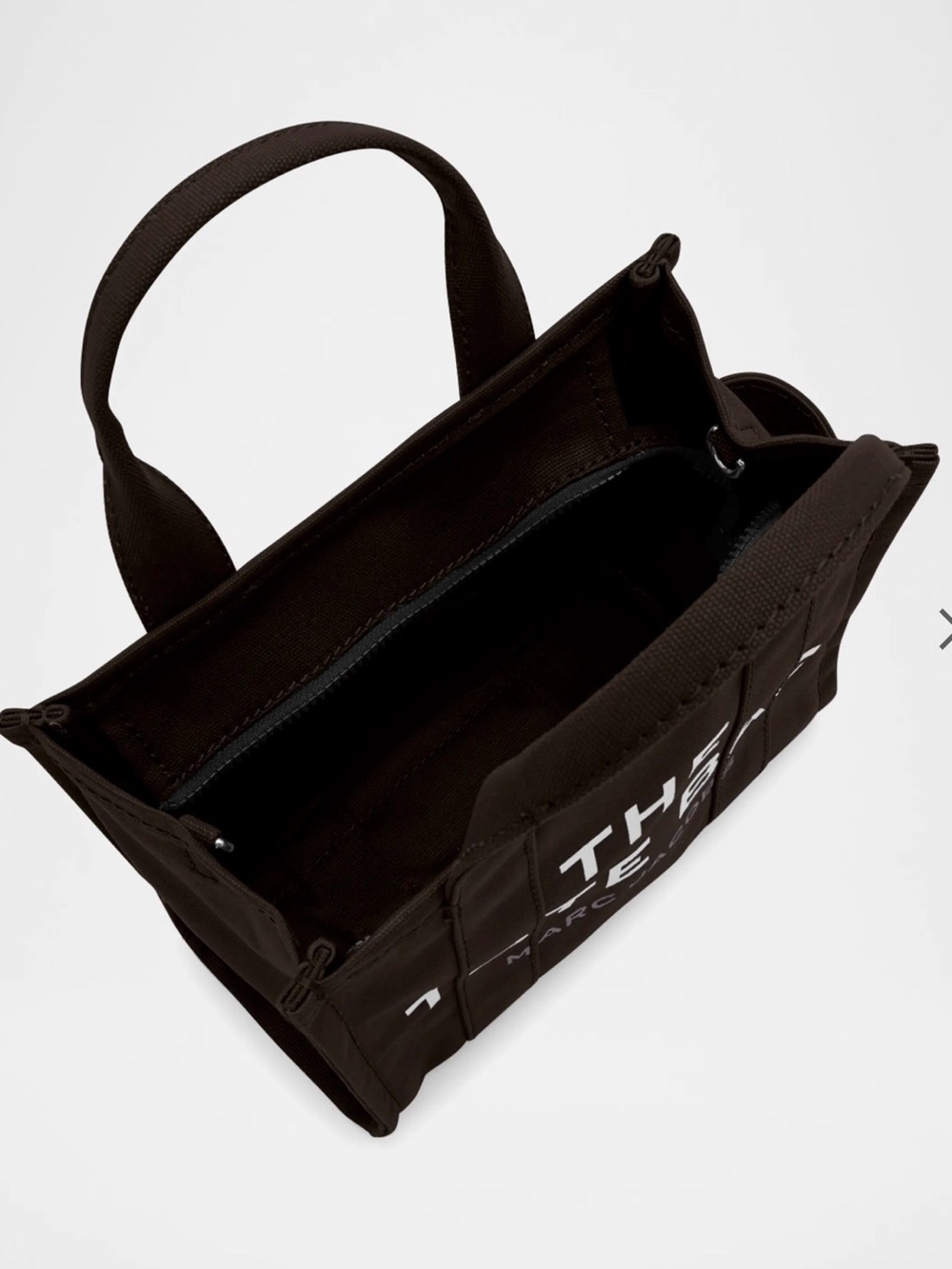 Marc Jacobs Black Small Canvas The Tote Bag with Adjustable crossbody Strap - Picture 5 of 13